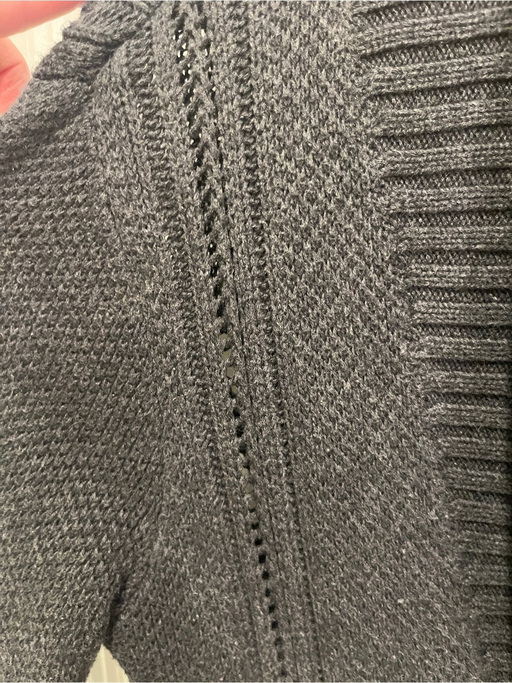 UGG Australia Dark Grey 100% Cotton Cardigan Sweater Size xs / s - Picture 6 of 8